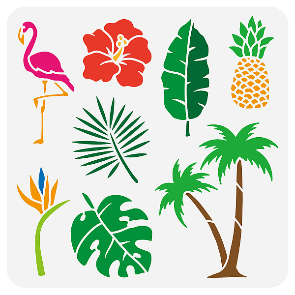 PandaHall PET Hollow Out Drawing Painting Stencils, for DIY Scrapbook, Photo Album, Mixed Patterns, 30x30cm Plastic Leaf
PandaHall PET Hollow Out Drawing Painting Stencils, for DIY Scrapbook, Photo Album, Mixed Patterns, 30x30cm Plastic Leaf