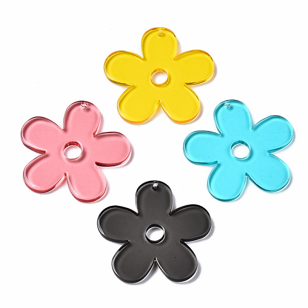 PandaHall Transparent Acrylic Pendants, Flower, Mixed Color, 36.5x37.5x3mm, Hole: 1.4mm Acrylic Flower Multicolor
PandaHall Transparent Acrylic Pendants, Flower, Mixed Color, 36.5x37.5x3mm, Hole: 1.4mm Acrylic Flower Multicolor