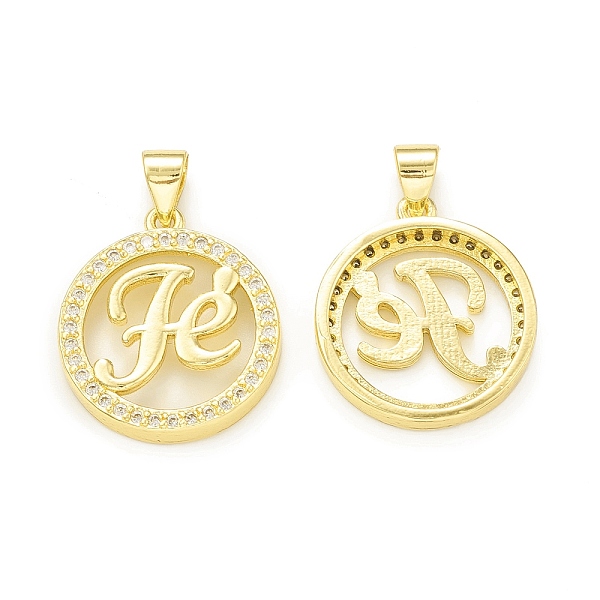 PandaHall Rack Plating Brass Micro Pave Clear Cubic Zirconia Pendants, Cadmium Free & Lead Free, Long-Lasting Plated, Flat Round with Word...
PandaHall Rack Plating Brass Micro Pave Clear Cubic Zirconia Pendants, Cadmium Free & Lead Free, Long-Lasting Plated, Flat Round with Word...