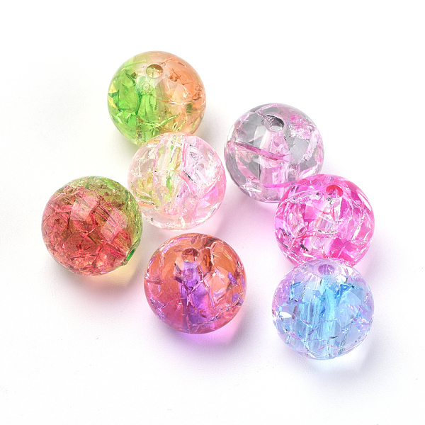 PandaHall Acrylic Beads, Transparent Crackle Style, Two Tone Style, Round, Mixed Color, 8mm, Hole: 2mm, about 1840pcs/500g Acrylic Round..., Multicolor
PandaHall Acrylic Beads, Transparent Crackle Style, Two Tone Style, Round, Mixed Color, 8mm, Hole: 2mm, about 1840pcs/500g Acrylic Round..., Multicolor
