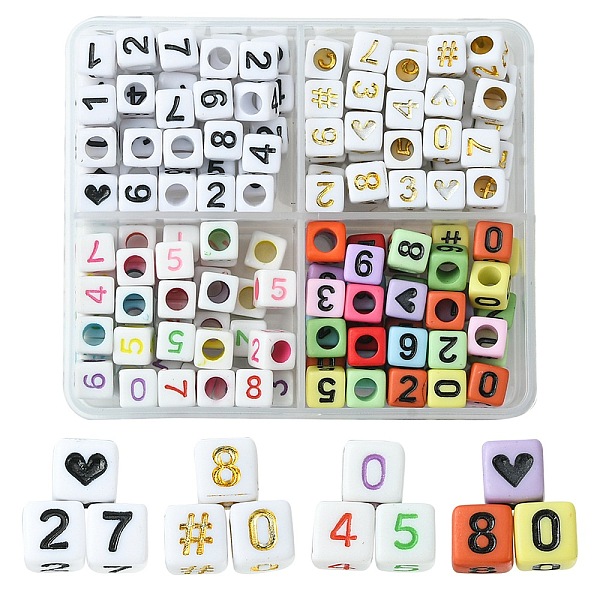 PandaHall Opaque Acrylic Beads, Cube with Number, Mixed Color, 6x6x6mm, Hole: 3.5mm, 160pcs/box Acrylic Cube Multicolor
PandaHall Opaque Acrylic Beads, Cube with Number, Mixed Color, 6x6x6mm, Hole: 3.5mm, 160pcs/box Acrylic Cube Multicolor