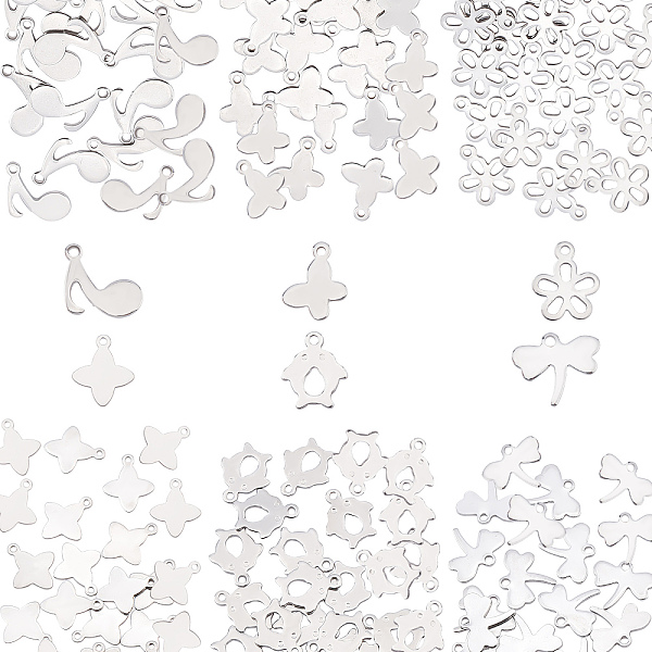 PandaHall DICOSMETIC 240Pcs 6 Style 304 Stainless Steel Charms, Mix-shaped, Stainless Steel Color, 40pcs/style 304 Stainless Steel Mixed...
PandaHall DICOSMETIC 240Pcs 6 Style 304 Stainless Steel Charms, Mix-shaped, Stainless Steel Color, 40pcs/style 304 Stainless Steel Mixed...