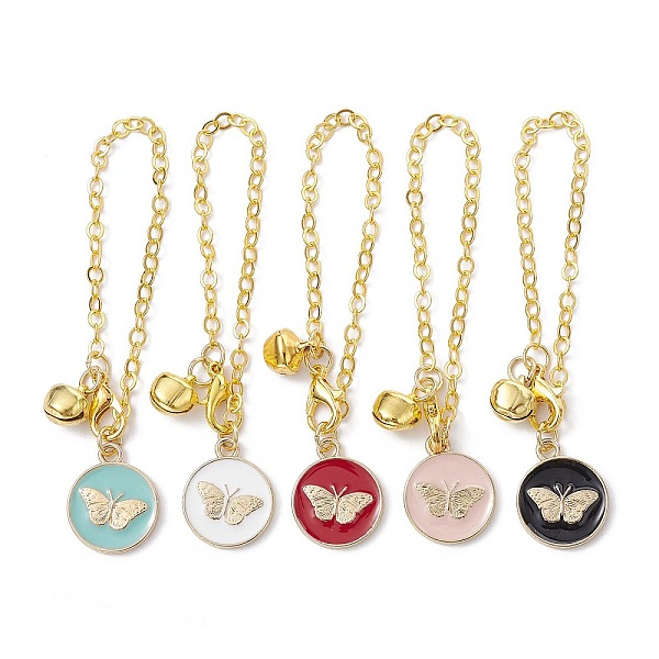 PandaHall Flat Round with Butterfly Alloy Enamel Pendant Decorations, with Iron Bel Charm, Mixed Color, 75mm Alloy+Enamel Flat Round..., Multicolor
PandaHall Flat Round with Butterfly Alloy Enamel Pendant Decorations, with Iron Bel Charm, Mixed Color, 75mm Alloy+Enamel Flat Round..., Multicolor