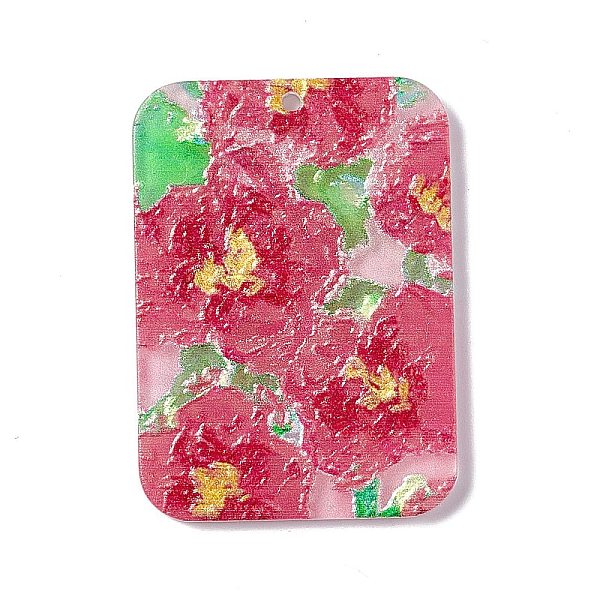 PandaHall Embossed Flower Printed Acrylic Pendants, Rectangle Charms, Red, 39.5x28.5x2.3mm, Hole: 1.6mm Acrylic Flower Red
PandaHall Embossed Flower Printed Acrylic Pendants, Rectangle Charms, Red, 39.5x28.5x2.3mm, Hole: 1.6mm Acrylic Flower Red