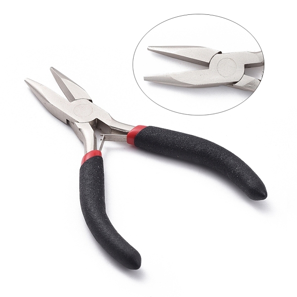 PandaHall Carbon Steel Jewelry Pliers, Chain Nose Pliers, Ferronickel, Black, 125mm Carbon Steel Black
PandaHall Carbon Steel Jewelry Pliers, Chain Nose Pliers, Ferronickel, Black, 125mm Carbon Steel Black