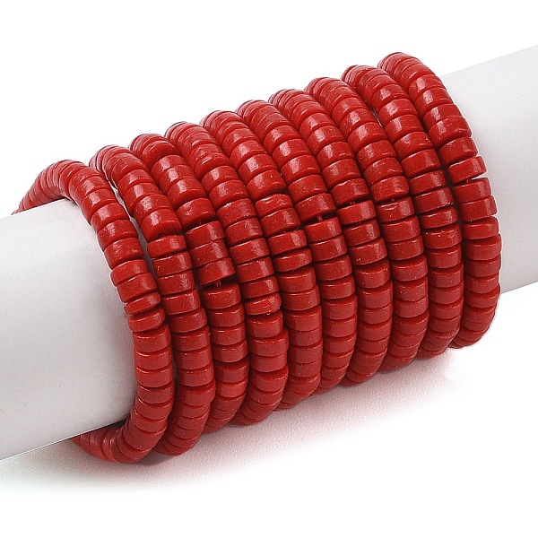 PandaHall Dyed Synthetic Coral Beads Strands, Disc, Heishi Beads, FireBrick, 4x2mm, Hole: 0.8mm, about 187pcs/strand, 15.35''(39cm)..., Red
PandaHall Dyed Synthetic Coral Beads Strands, Disc, Heishi Beads, FireBrick, 4x2mm, Hole: 0.8mm, about 187pcs/strand, 15.35''(39cm)..., Red