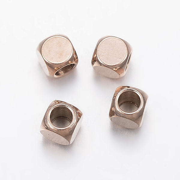PandaHall Ion Plating(IP) 304 Stainless Steel Beads, Cube, Rose Gold, 3x3x3mm, Hole: 2mm 304 Stainless Steel Cube
PandaHall Ion Plating(IP) 304 Stainless Steel Beads, Cube, Rose Gold, 3x3x3mm, Hole: 2mm 304 Stainless Steel Cube