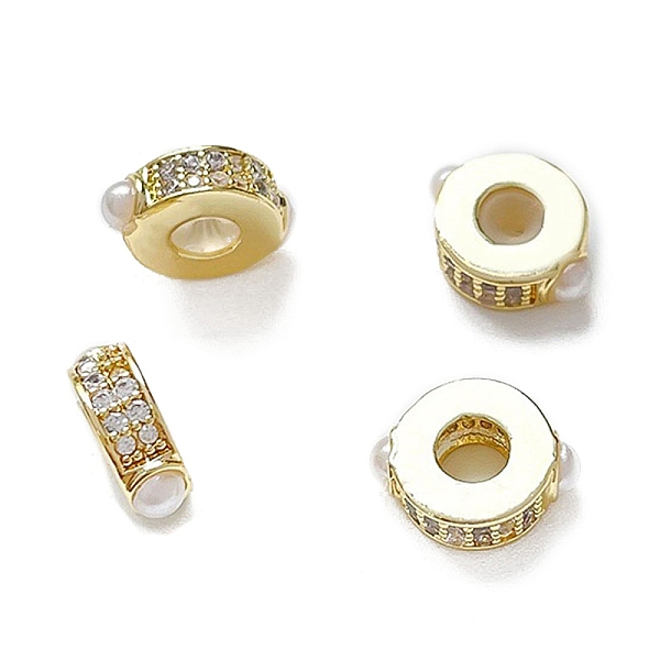 PandaHall Brass Micro Pave Cubic Zirconia Beads, Real 18K Gold Plated, White, 12x9x4mm, Hole: 1.2mm Brass+Cubic Zirconia White
PandaHall Brass Micro Pave Cubic Zirconia Beads, Real 18K Gold Plated, White, 12x9x4mm, Hole: 1.2mm Brass+Cubic Zirconia White