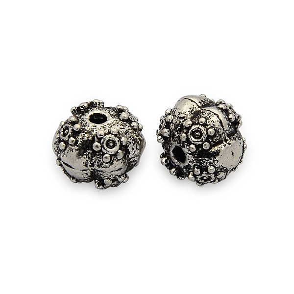 PandaHall Brass Beads, Flower, Nickel Free, Antique Silver, 11x9mm, Hole: 2mm Brass Flower
PandaHall Brass Beads, Flower, Nickel Free, Antique Silver, 11x9mm, Hole: 2mm Brass Flower