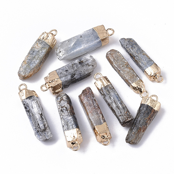 PandaHall Top Golden Plated Natural Kyanite Pendants, for DIY Jewelry Making, with Golden Tone Iron Loops, Nuggets, 29~32x6.5~9x6.5~9mm...
PandaHall Top Golden Plated Natural Kyanite Pendants, for DIY Jewelry Making, with Golden Tone Iron Loops, Nuggets, 29~32x6.5~9x6.5~9mm...