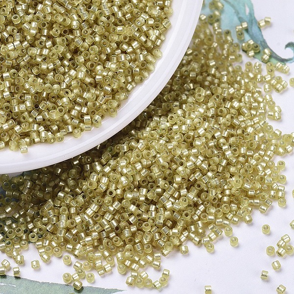 PandaHall MIYUKI Delica Beads, Cylinder, Japanese Seed Beads, 11/0, (DB0687) Dyed Semi-Frosted Silver Lined Yellow Green, 1.3x1.6mm, Hole...
PandaHall MIYUKI Delica Beads, Cylinder, Japanese Seed Beads, 11/0, (DB0687) Dyed Semi-Frosted Silver Lined Yellow Green, 1.3x1.6mm, Hole...