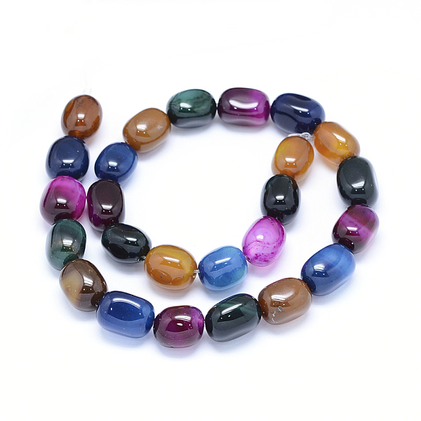 PandaHall Natural Agate Beads Strands, Drum, Dyed & Heated, Mixed Color, 16~17x11~12mm, Hole: 1.5mm, , about 23~25pcs/strand, 15.3 inch..., Multicolor
PandaHall Natural Agate Beads Strands, Drum, Dyed & Heated, Mixed Color, 16~17x11~12mm, Hole: 1.5mm, , about 23~25pcs/strand, 15.3 inch..., Multicolor