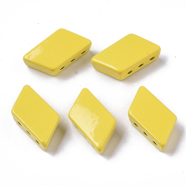 PandaHall Spray Painted Alloy Multi-Strand Links, Cadmium Free & Lead Free, For Tile Elastic Bracelets Making, Parallelogram, Yellow...
PandaHall Spray Painted Alloy Multi-Strand Links, Cadmium Free & Lead Free, For Tile Elastic Bracelets Making, Parallelogram, Yellow...