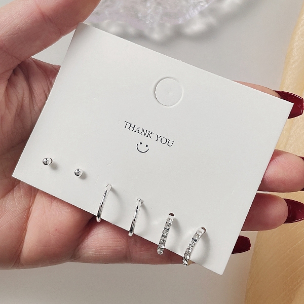 PandaHall Exquisite 925 Sterling Silver Stud Earrings Sets for Girls Women, Mixed Shape, Platinum, Package Size: 75x75mm Sterling Silver...
PandaHall Exquisite 925 Sterling Silver Stud Earrings Sets for Girls Women, Mixed Shape, Platinum, Package Size: 75x75mm Sterling Silver...
