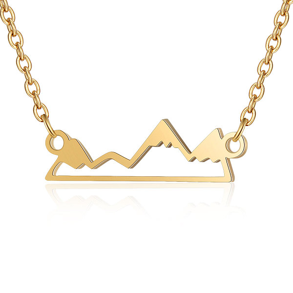 PandaHall 201 Stainless Steel Pendant Necklaces, with Cable Chains, Mountain, Golden, 17.1 inch(43.5cm), 1.5mm, Mountain: 20.5x6x1mm 201...
PandaHall 201 Stainless Steel Pendant Necklaces, with Cable Chains, Mountain, Golden, 17.1 inch(43.5cm), 1.5mm, Mountain: 20.5x6x1mm 201...