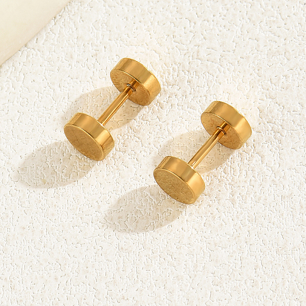 PandaHall Fashionable and Cute Screw Earrings for Women, High-end and Versatile, Stud Earrings, Flat Round Stainless Steel Flat Round
PandaHall Fashionable and Cute Screw Earrings for Women, High-end and Versatile, Stud Earrings, Flat Round Stainless Steel Flat Round