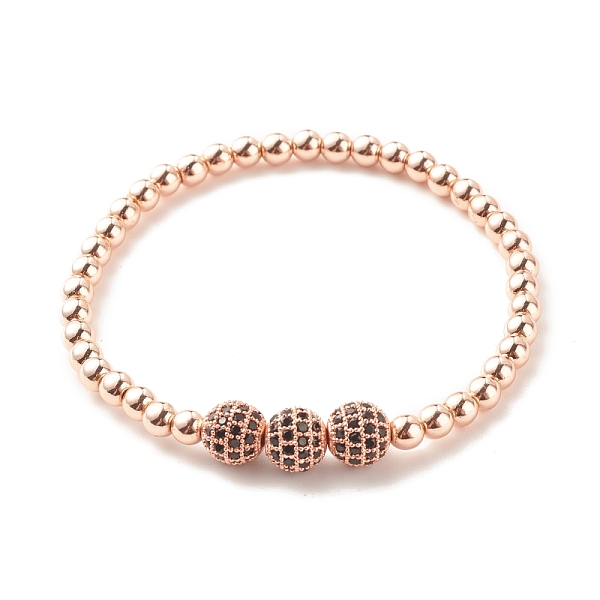 PandaHall Synthetic Hematite Round Beaded Stretch Bracelet with Cubic Zirconia, Gemstone Jewelry for Women, Rose Gold, Inner Diameter: 2-1/4...
PandaHall Synthetic Hematite Round Beaded Stretch Bracelet with Cubic Zirconia, Gemstone Jewelry for Women, Rose Gold, Inner Diameter: 2-1/4...
