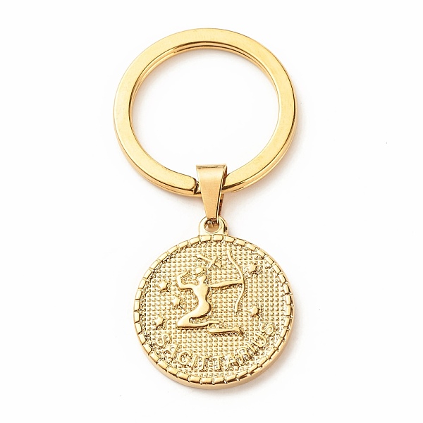 PandaHall 304 Stainless Steel Pendants Keychain, with 304 Stainless Steel Split Key Rings, Flat Round with Twelve Constellations...
PandaHall 304 Stainless Steel Pendants Keychain, with 304 Stainless Steel Split Key Rings, Flat Round with Twelve Constellations...