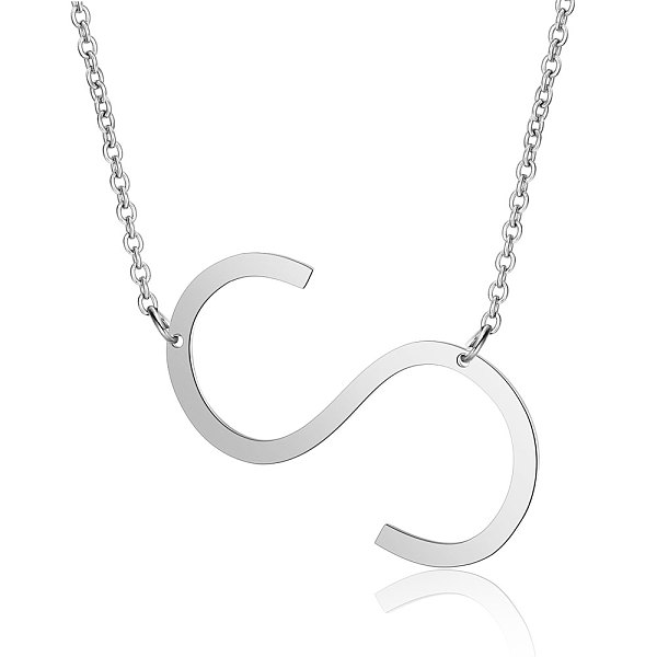 PandaHall 201 Stainless Steel Initial Pendants Necklaces, with Cable Chains, Letter, Letter.S, 17.3~18.3 inch(44~46.5cm)x1.5mm, LetterS...
PandaHall 201 Stainless Steel Initial Pendants Necklaces, with Cable Chains, Letter, Letter.S, 17.3~18.3 inch(44~46.5cm)x1.5mm, LetterS...