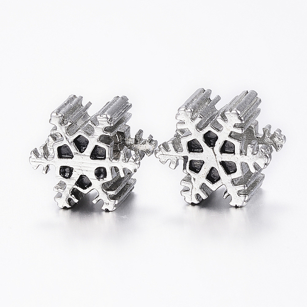 PandaHall 304 Stainless Steel European Beads Enamel Settings, Large Hole Beads, Snowflake, Christmas, Antique Silver, 11.5x13.5x8mm, Hole...
PandaHall 304 Stainless Steel European Beads Enamel Settings, Large Hole Beads, Snowflake, Christmas, Antique Silver, 11.5x13.5x8mm, Hole...
