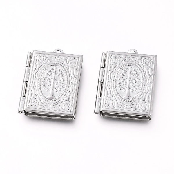 PandaHall 304 Stainless Steel Locket Pendants, Photo Frame Charms for Necklaces, Rectangle with Tree, Stainless Steel Color, Tray: 15x9.5mm...
PandaHall 304 Stainless Steel Locket Pendants, Photo Frame Charms for Necklaces, Rectangle with Tree, Stainless Steel Color, Tray: 15x9.5mm...