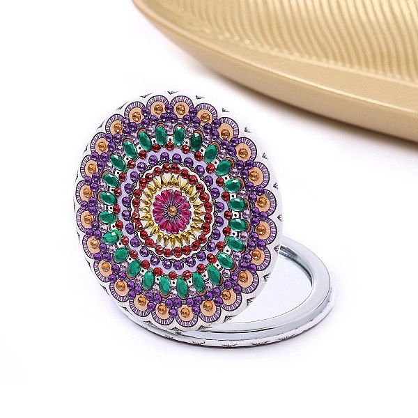 PandaHall DIY Mandala Pattern Double-sided Diamond Painting Compact Travel Makeup Mirror Kits, Including Resin Rhinestones, Pen, Tray & Glue...
PandaHall DIY Mandala Pattern Double-sided Diamond Painting Compact Travel Makeup Mirror Kits, Including Resin Rhinestones, Pen, Tray & Glue...