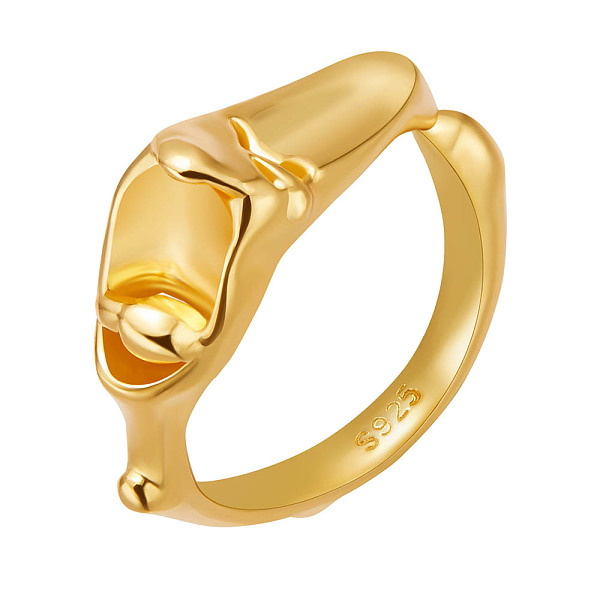 PandaHall SHEGRACE 925 Sterling Silver Cuff Rings, Open Rings, with S925 Stamp, Nuggets, Real 18K Gold Plated, US Size 6, Inner Diameter...
PandaHall SHEGRACE 925 Sterling Silver Cuff Rings, Open Rings, with S925 Stamp, Nuggets, Real 18K Gold Plated, US Size 6, Inner Diameter...