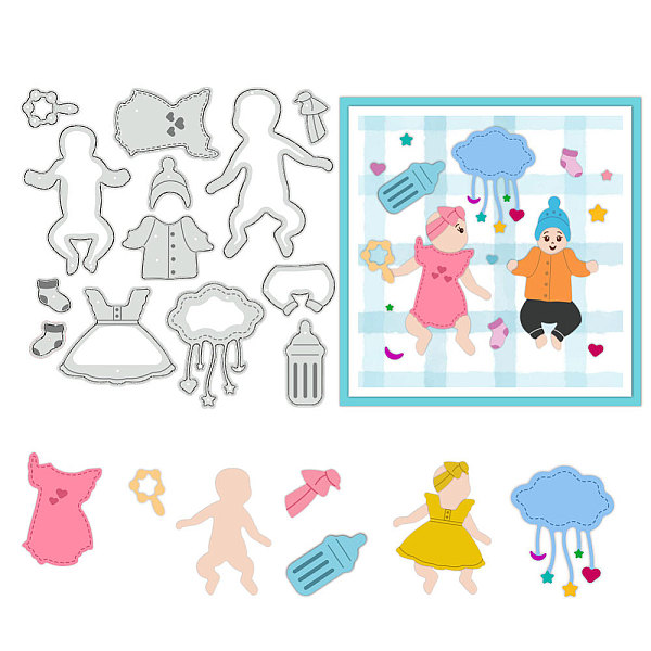 PandaHall BENECREAT Baby Clothing Cutting Dies, Baby Supplies Stencils Feeder Decorative Embossing Stencils for Scrapbooking, Photo Album...
PandaHall BENECREAT Baby Clothing Cutting Dies, Baby Supplies Stencils Feeder Decorative Embossing Stencils for Scrapbooking, Photo Album...