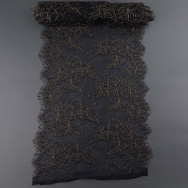 PandaHall 3M Polyester Eyelash Shaped Wide Lace Trim, Flower Lace Wavy Trimming, Garment Accessories, Gold, Black, 10 inch(24~25cm), about...
PandaHall 3M Polyester Eyelash Shaped Wide Lace Trim, Flower Lace Wavy Trimming, Garment Accessories, Gold, Black, 10 inch(24~25cm), about...