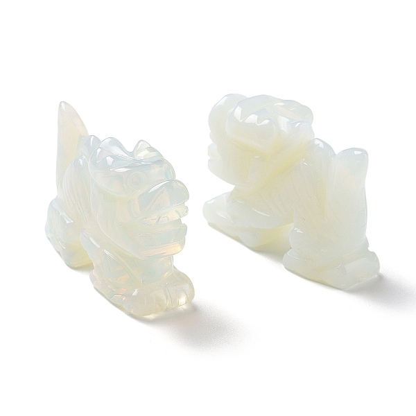 PandaHall Opalite Carved Dragon Figurines, for Home Office Desktop Feng Shui Ornament, 52~55x18x37.5mm Opalite Dragon
PandaHall Opalite Carved Dragon Figurines, for Home Office Desktop Feng Shui Ornament, 52~55x18x37.5mm Opalite Dragon