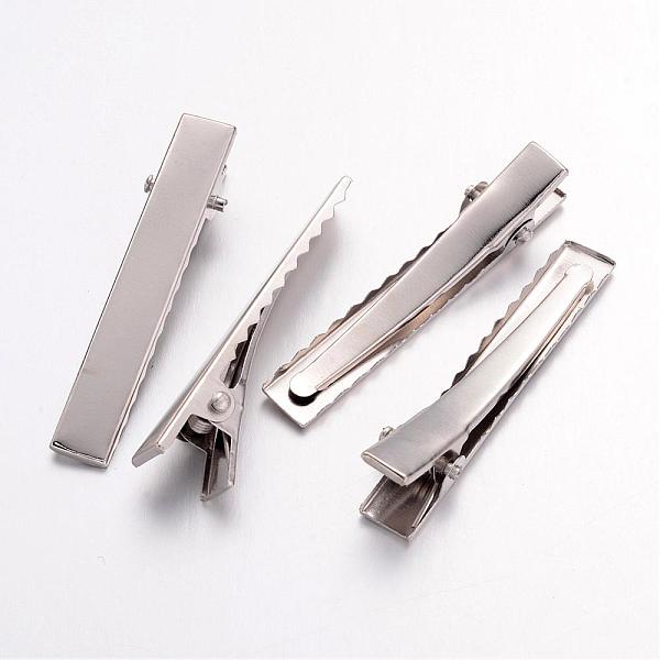 PandaHall Iron Flat Alligator Hair Clip Findings, DIY Hair Accessories Making, Platinum, 46x8mm Iron
PandaHall Iron Flat Alligator Hair Clip Findings, DIY Hair Accessories Making, Platinum, 46x8mm Iron