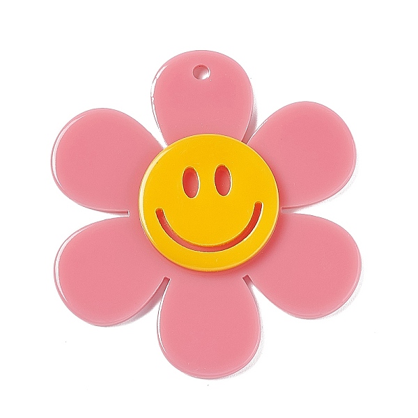 PandaHall Opaque Acrylic Big Pendants, Sunflower with Smiling Face Charm, Pale Violet Red, 55x50.5x5mm, Hole: 2.5mm Acrylic Flower
PandaHall Opaque Acrylic Big Pendants, Sunflower with Smiling Face Charm, Pale Violet Red, 55x50.5x5mm, Hole: 2.5mm Acrylic Flower