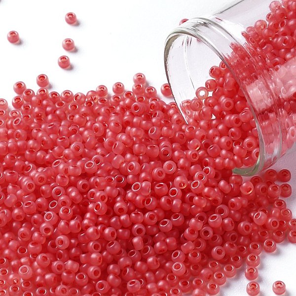 PandaHall TOHO Round Seed Beads, Japanese Seed Beads, Frosted, (906F) Ceylon Frosted Grapefruit, 11/0, 2.2mm, Hole: 0.8mm, about..., Red
PandaHall TOHO Round Seed Beads, Japanese Seed Beads, Frosted, (906F) Ceylon Frosted Grapefruit, 11/0, 2.2mm, Hole: 0.8mm, about..., Red