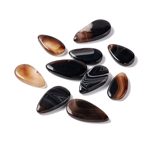 PandaHall Natural Black Agate Pendants, Teardrop, 28~37x15.5~19x4~6mm, Hole: 0.7~0.9mm Black Agate Teardrop
PandaHall Natural Black Agate Pendants, Teardrop, 28~37x15.5~19x4~6mm, Hole: 0.7~0.9mm Black Agate Teardrop