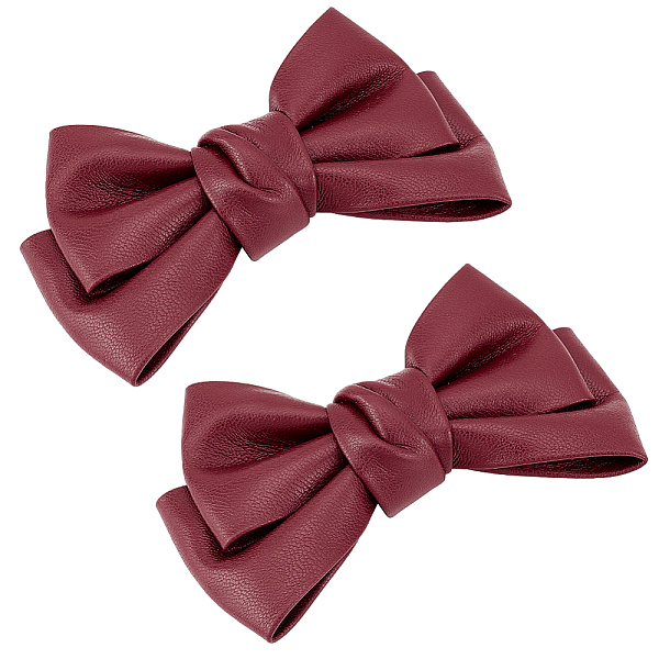 PandaHall Leather Bowknot Shoe Decorations, Detachable Shoe Buckle Clips, with Iron Findings, Dark Red, 75x116x30mm Leather Bowknot
PandaHall Leather Bowknot Shoe Decorations, Detachable Shoe Buckle Clips, with Iron Findings, Dark Red, 75x116x30mm Leather Bowknot