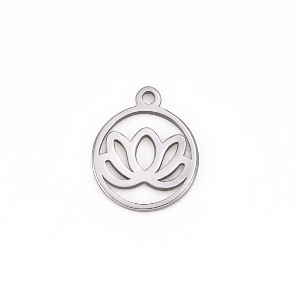 PandaHall 304 Stainless Steel Charms, Cut-Out, Flat Round with Flower, Stainless Steel Color, 11.9x9.9mm 304 Stainless Steel Flower
PandaHall 304 Stainless Steel Charms, Cut-Out, Flat Round with Flower, Stainless Steel Color, 11.9x9.9mm 304 Stainless Steel Flower