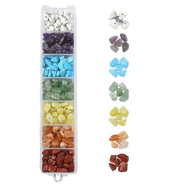 PandaHall 84~91G 7 Styles Chakra Natural & Synthetic Gemstone Chip Beads Strands, Mixed Dyed and Undyed, 5~8x5~8mm, Hole: 1mm, 12~13g/style...
PandaHall 84~91G 7 Styles Chakra Natural & Synthetic Gemstone Chip Beads Strands, Mixed Dyed and Undyed, 5~8x5~8mm, Hole: 1mm, 12~13g/style...