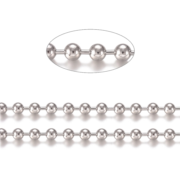 PandaHall 304 Stainless Steel Ball Chains, with Card Paper, Stainless Steel Color, 12mm 304 Stainless Steel
PandaHall 304 Stainless Steel Ball Chains, with Card Paper, Stainless Steel Color, 12mm 304 Stainless Steel