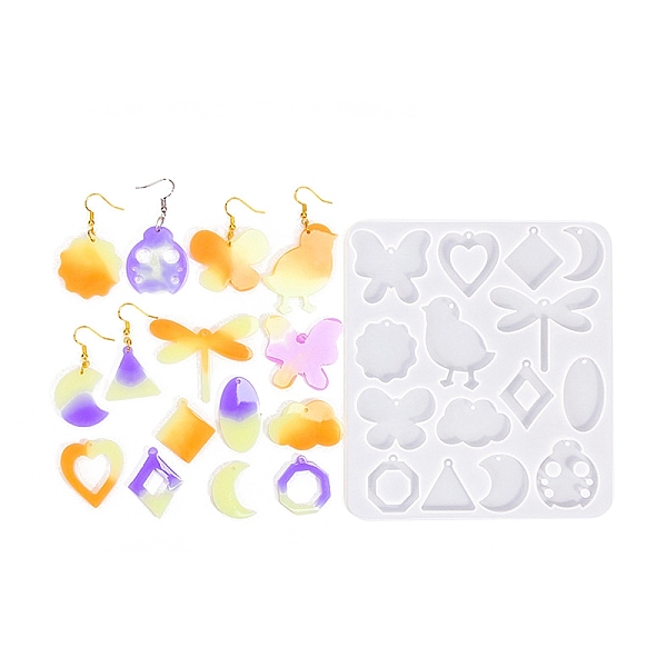 PandaHall Animal Earrings Pendants DIY Silhouette Silicone Mold, Resin Casting Molds, for UV Resin, Epoxy Resin Craft Making, Butterfly..., Clear
PandaHall Animal Earrings Pendants DIY Silhouette Silicone Mold, Resin Casting Molds, for UV Resin, Epoxy Resin Craft Making, Butterfly..., Clear