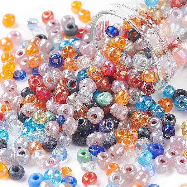PandaHall Glass Seed Beads, Mixed Style, Round, Mixed Color, 4x3mm, Hole: 1mm, about 2222pcs/200g Glass Multicolor
PandaHall Glass Seed Beads, Mixed Style, Round, Mixed Color, 4x3mm, Hole: 1mm, about 2222pcs/200g Glass Multicolor