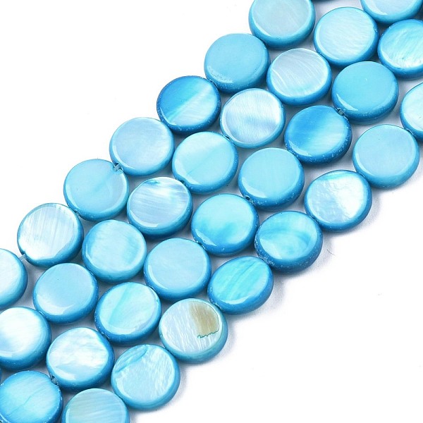 PandaHall Freshwater Shell Beads Strands, Dyed, Flat Round, Mixed Color, 8x2.5~3.5mm, Hole: 0.8mm, about 50~51pcs/strand, 15.35 inch~15.75..., Multicolor
PandaHall Freshwater Shell Beads Strands, Dyed, Flat Round, Mixed Color, 8x2.5~3.5mm, Hole: 0.8mm, about 50~51pcs/strand, 15.35 inch~15.75..., Multicolor