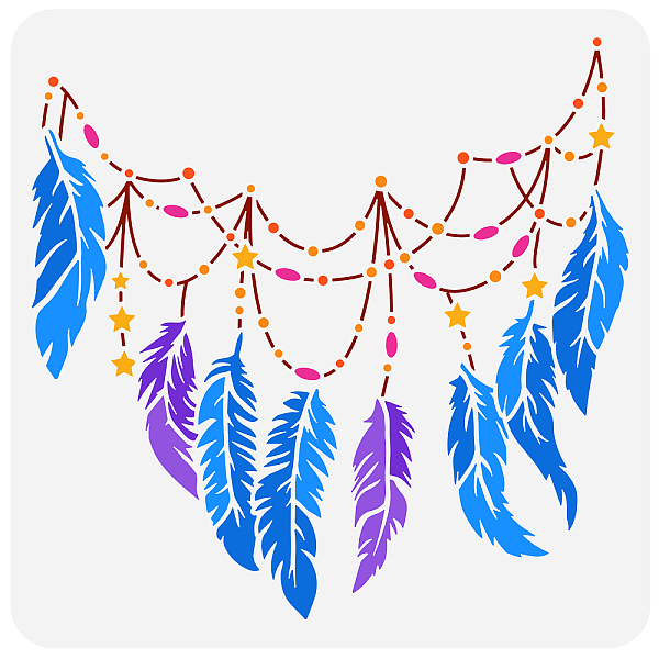 PandaHall PET Hollow Out Drawing Painting Stencils, for DIY Scrapbook, Photo Album, Feather Pattern, 30x30cm Plastic Feather
PandaHall PET Hollow Out Drawing Painting Stencils, for DIY Scrapbook, Photo Album, Feather Pattern, 30x30cm Plastic Feather