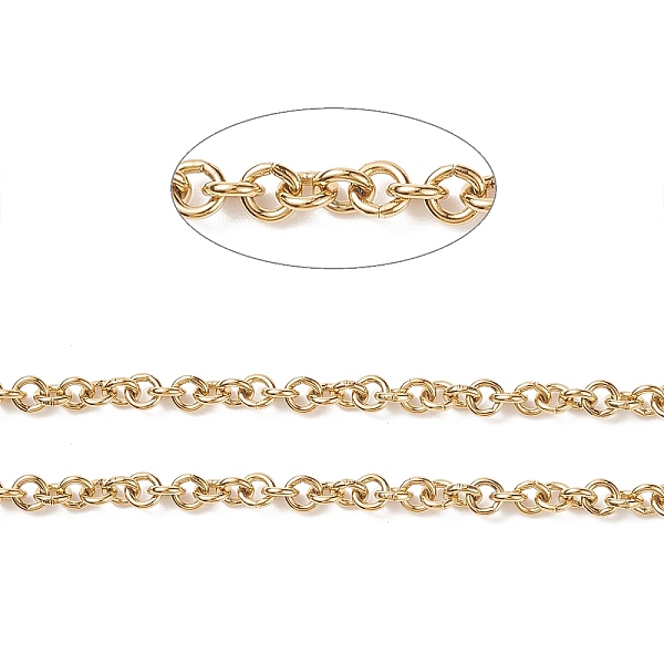 PandaHall Ion Plating(IP)g 304 Stainless Steel Rolo Chains, Belcher Chain, Unwelded, with Spool, for Jewelry Making, Golden, 3.5x0.8mm...
PandaHall Ion Plating(IP)g 304 Stainless Steel Rolo Chains, Belcher Chain, Unwelded, with Spool, for Jewelry Making, Golden, 3.5x0.8mm...