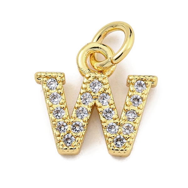 PandaHall Initial Letter Brass with Cubic Zirconia Charms, Real 18K Gold Plated, Long-Lasting Plated, Lead Free & Cadmium Free, Letter W..., Clear
PandaHall Initial Letter Brass with Cubic Zirconia Charms, Real 18K Gold Plated, Long-Lasting Plated, Lead Free & Cadmium Free, Letter W..., Clear