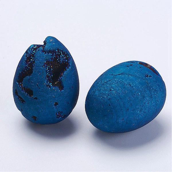 PandaHall Electroplate Natural Druzy Geode Quartz Beads, Gemstone Home Display Decorations, No Hole/Undrilled, Egg Stone, Blue Plated...
PandaHall Electroplate Natural Druzy Geode Quartz Beads, Gemstone Home Display Decorations, No Hole/Undrilled, Egg Stone, Blue Plated...