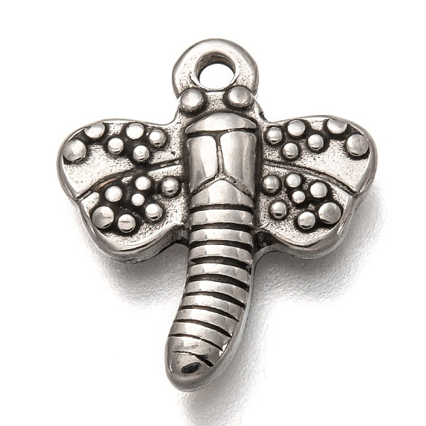 PandaHall 304 Stainless Steel Pendants, Dragonfly, Antique Silver, 17.5x14.5x2.5mm, Hole: 1.6mm 304 Stainless Steel Dragonfly
PandaHall 304 Stainless Steel Pendants, Dragonfly, Antique Silver, 17.5x14.5x2.5mm, Hole: 1.6mm 304 Stainless Steel Dragonfly