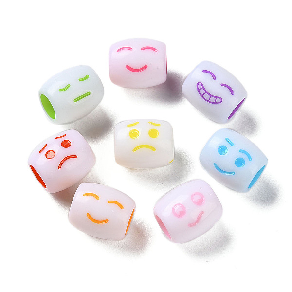 PandaHall Opaque Acrylic European Beads, Craft Style, Large Hole Beads, Barrel with Smile, Mixed Color, 11x10mm, Hole: 5.5mm, about..., Multicolor
PandaHall Opaque Acrylic European Beads, Craft Style, Large Hole Beads, Barrel with Smile, Mixed Color, 11x10mm, Hole: 5.5mm, about..., Multicolor