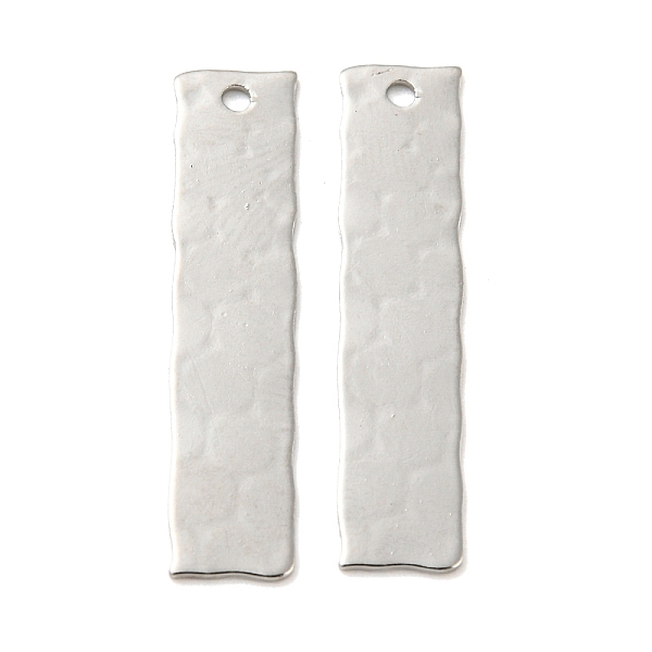 PandaHall Rack Plating Brass Pendants, Rectangle Charm, Platinum, 26.5x6x0.5mm, Hole: 1.2mm Brass Rectangle
PandaHall Rack Plating Brass Pendants, Rectangle Charm, Platinum, 26.5x6x0.5mm, Hole: 1.2mm Brass Rectangle