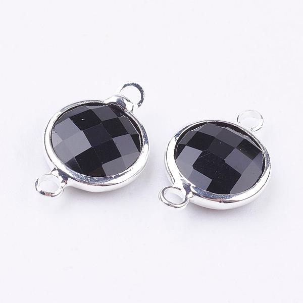 PandaHall Silver Color Plated Brass Glass Flat Round Links connectors, Faceted, Black, 16x10.5x5mm, Hole: 1.5mm Glass Flat Round Black
PandaHall Silver Color Plated Brass Glass Flat Round Links connectors, Faceted, Black, 16x10.5x5mm, Hole: 1.5mm Glass Flat Round Black