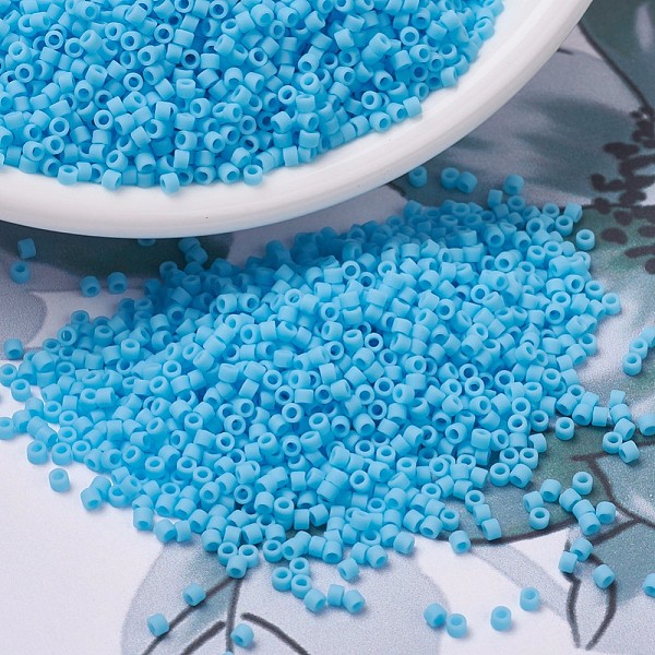 PandaHall MIYUKI Delica Beads, Cylinder, Japanese Seed Beads, 11/0, (DB0755) Matte Opaque Turquoise Blue, 1.3x1.6mm, Hole: 0.8mm, about..., Cyan
PandaHall MIYUKI Delica Beads, Cylinder, Japanese Seed Beads, 11/0, (DB0755) Matte Opaque Turquoise Blue, 1.3x1.6mm, Hole: 0.8mm, about..., Cyan